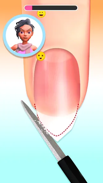 Nail Salon 3D МОД/Взлом [Все открыто, Дополнительные деньги и Меню MOD] Screenshot 3