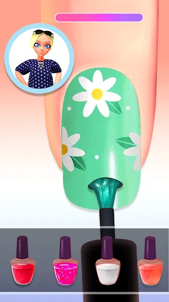 Nail Salon 3D МОД/Взлом [Все открыто, Дополнительные деньги и Меню MOD] Screenshot 4