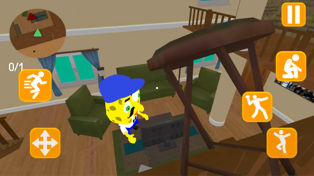 Neighbor Sponge. Scary Secret МОД/Взлом [Много денег, Монет и Все открыто] Screenshot 4