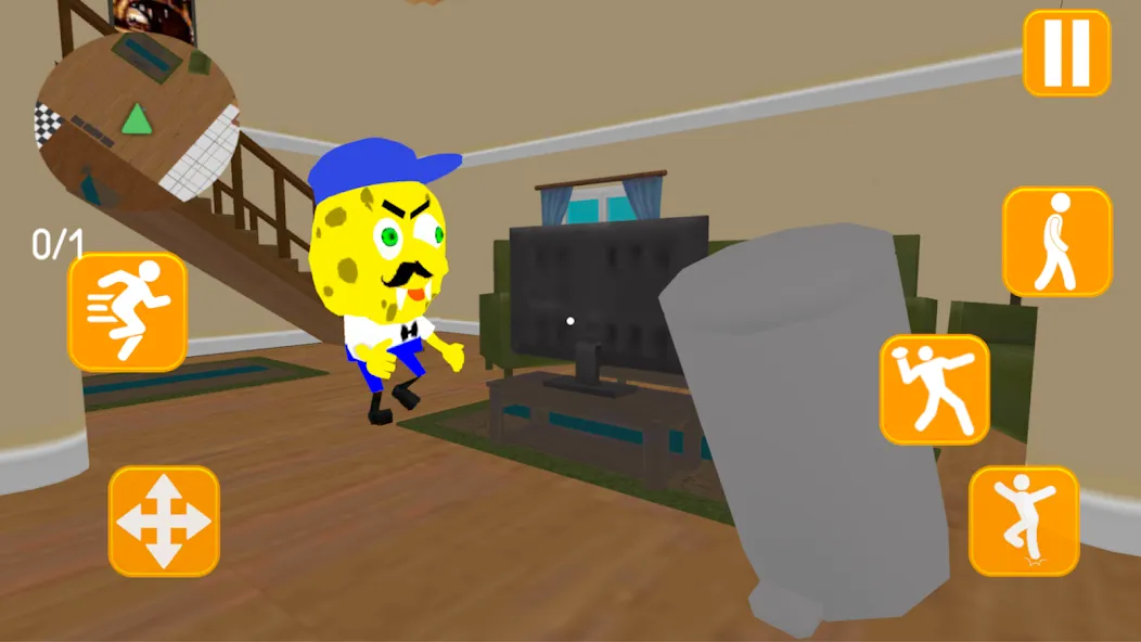 Neighbor Sponge. Scary Secret МОД/Взлом [Много денег, Монет и Все открыто] Screenshot 5