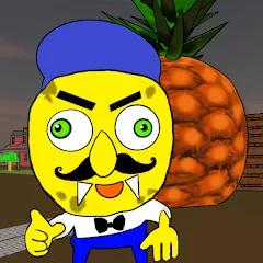 Скачать Neighbor Sponge. Scary Secret Взлом (Много денег) на Андроид