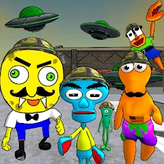 Скачать Sponge Area 51. Neighbor Alien Взлом (Много денег) на Андроид бесплатно
