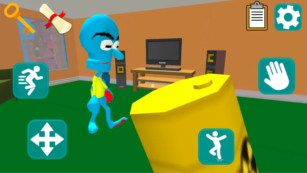 Squid Neighbor. Sponge Escape МОД/Взлом [Меню, Бесконечные монеты и Открытые уровни] Screenshot 3