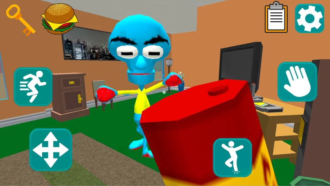 Squid Neighbor. Sponge Escape МОД/Взлом [Меню, Бесконечные монеты и Открытые уровни] Screenshot 4