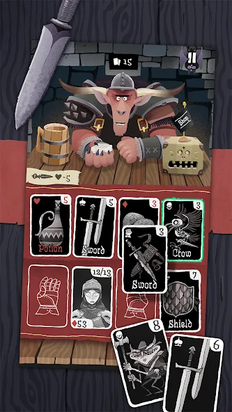 Card Crawl (Кард Кролл) МОД/Взлом [Бесконечные деньги, Монеты и Мега MOD] Screenshot 1