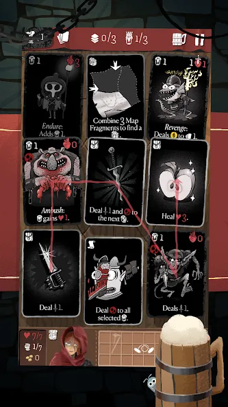 Card Crawl Adventure (Кард Кроул Приключение) МОД/Взлом [Деньги, Монеты и Меню MOD] Screenshot 1