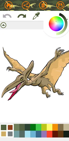 Dinosaurs Coloring Book Dino МОД/Взлом [Меню, Бесконечные монеты и Открытые уровни] Screenshot 3