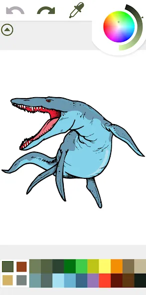 Dinosaurs Coloring Book Dino МОД/Взлом [Меню, Бесконечные монеты и Открытые уровни] Screenshot 4