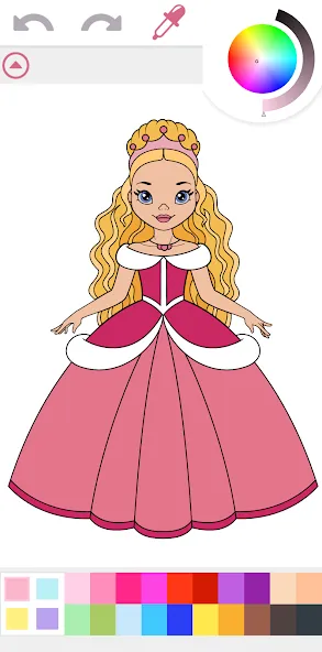 Princess Coloring Book Game МОД/Взлом [Деньги, Монеты и Меню MOD] Screenshot 1