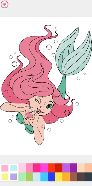 Princess Coloring Book Game МОД/Взлом [Деньги, Монеты и Меню MOD] Screenshot 2