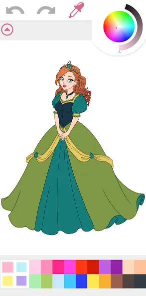 Princess Coloring Book Game МОД/Взлом [Деньги, Монеты и Меню MOD] Screenshot 5