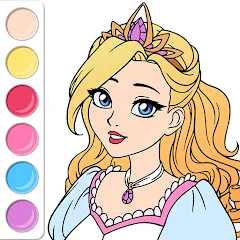 Скачать Взломанная Princess Coloring Book Game на Андроид (Все разблокировано)