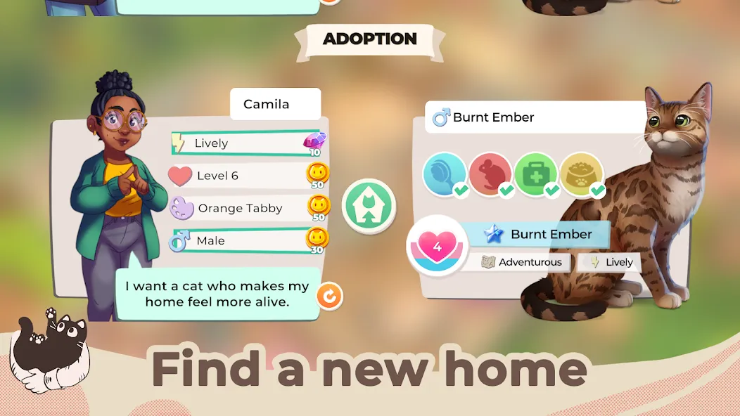 Cat Rescue Story: Pet Shelter (Кэт Рескью Стори) МОД/Взлом [Меню, Бесконечные монеты и Открытые уровни] Screenshot 5