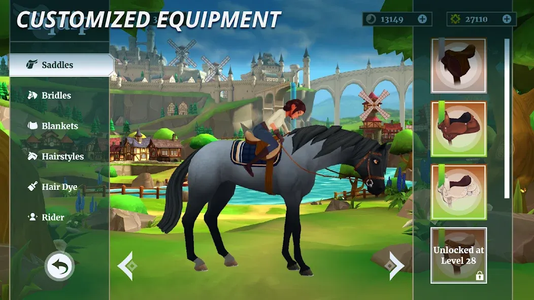 Wildshade: Fantasy Horse Races (Уайлдшейд) МОД/Взлом [Все открыто, Дополнительные деньги и Меню MOD] Screenshot 5