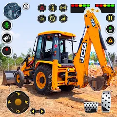 Скачать взломанную JCB Excavator Construction 3D на Андроид (много денег) бесплатно