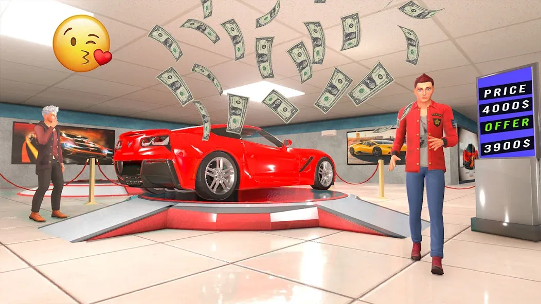 Car Dealer Tycoon Auto Shop 3D МОД/Взлом [Много денег, Монет и Все открыто] Screenshot 1