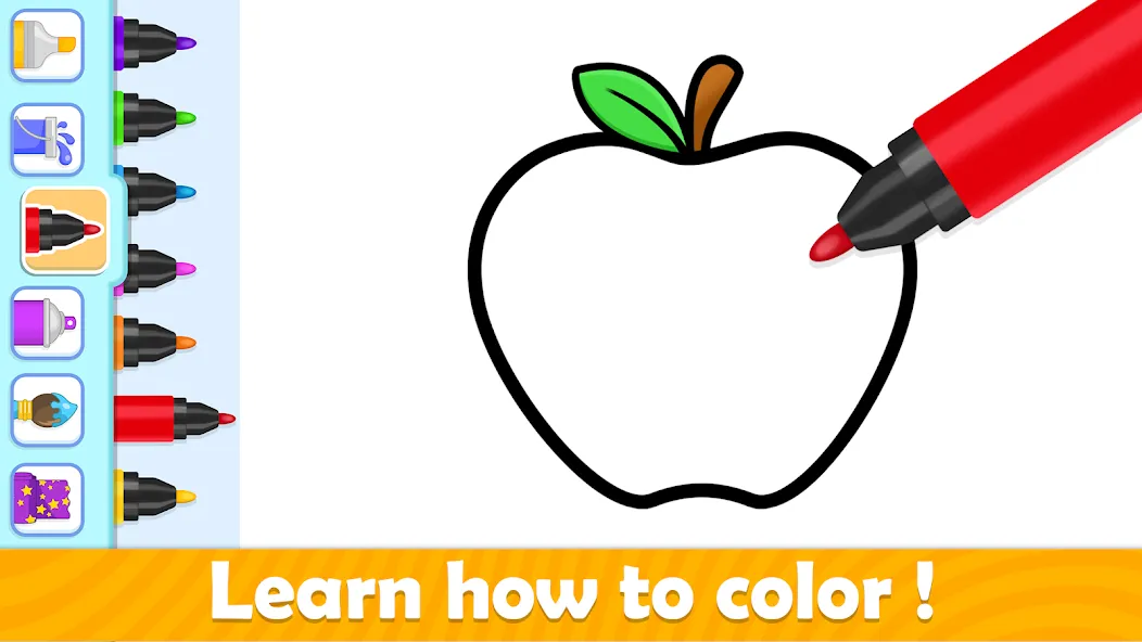 Toddler Coloring Book For Kids МОД/Взлом [Деньги, Монеты и Меню MOD] Screenshot 1