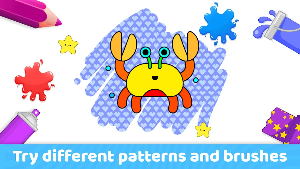 Toddler Coloring Book For Kids МОД/Взлом [Деньги, Монеты и Меню MOD] Screenshot 3