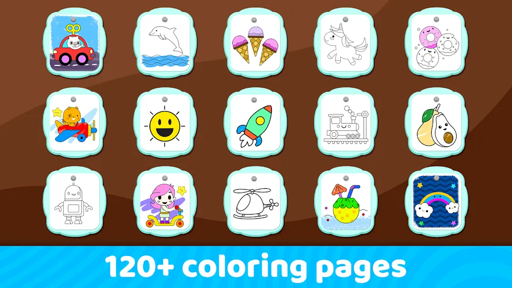 Toddler Coloring Book For Kids МОД/Взлом [Деньги, Монеты и Меню MOD] Screenshot 4