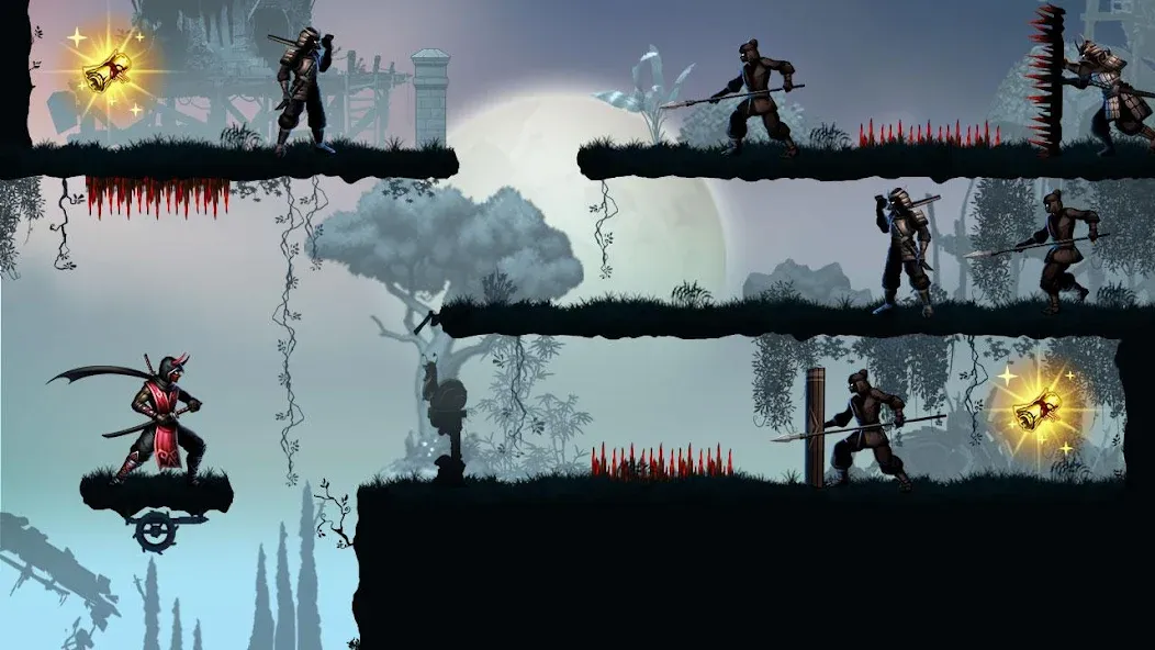 Ninja warrior: legend of adven МОД/Взлом [Много денег, Монет и Все открыто] Screenshot 3