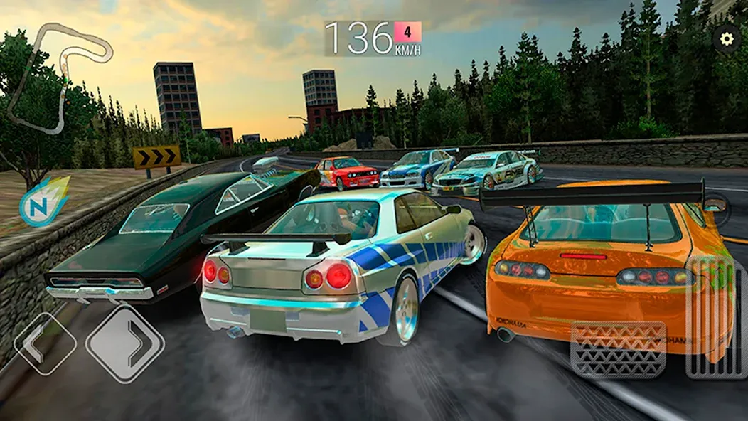 Racing in Car - Multiplayer (Рейсинг ин Кар) МОД/Взлом [Много монет, Открытые уровни и Мега MOD] Screenshot 5