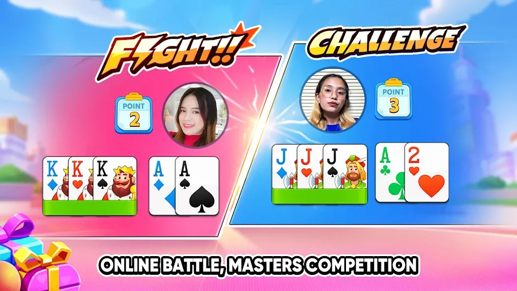Tongits Go - Mines Slots Pusoy (Тонгитс Го) МОД/Взлом [Деньги, Монеты и Меню MOD] Screenshot 2