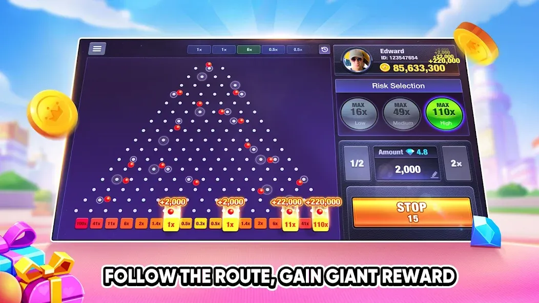 Tongits Go - Mines Slots Pusoy (Тонгитс Го) МОД/Взлом [Деньги, Монеты и Меню MOD] Screenshot 3