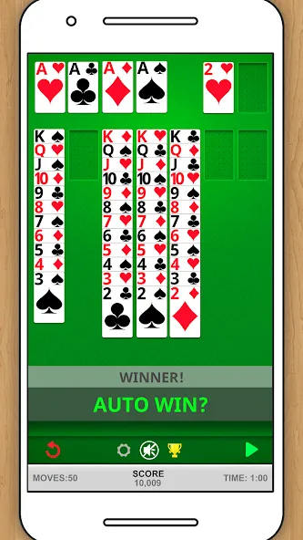 SOLITAIRE CLASSIC CARD GAME МОД/Взлом [Деньги, Монеты и Меню MOD] Screenshot 3