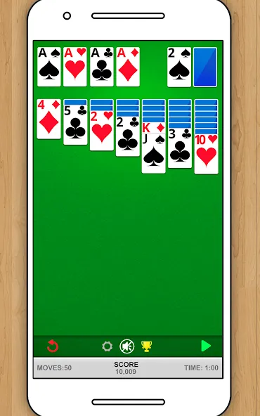 SOLITAIRE CLASSIC CARD GAME МОД/Взлом [Деньги, Монеты и Меню MOD] Screenshot 5