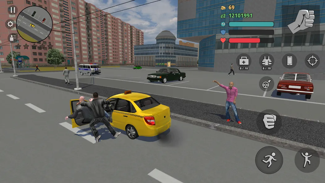Criminal Russia 3D. Boris МОД/Взлом [Меню, Бесконечные монеты и Открытые уровни] Screenshot 4