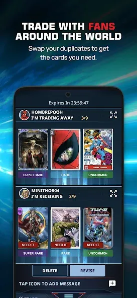 Marvel Collect! by Topps® МОД/Взлом [Все открыто, Дополнительные деньги и Меню MOD] Screenshot 3