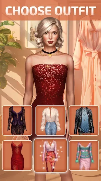 Novelize: Stories With Choices МОД/Взлом [Все открыто, Дополнительные деньги и Меню MOD] Screenshot 2