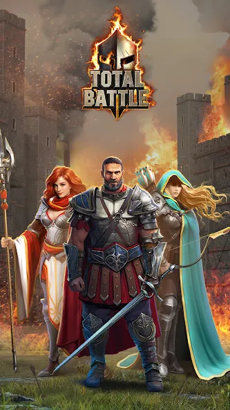 Total Battle: Strategy Games (Тотал Батл) МОД/Взлом [Меню, Бесконечные монеты и Открытые уровни] Screenshot 1