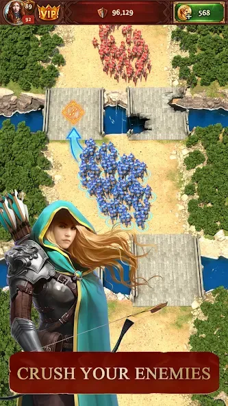 Total Battle: Strategy Games (Тотал Батл) МОД/Взлом [Меню, Бесконечные монеты и Открытые уровни] Screenshot 2