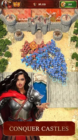 Total Battle: Strategy Games (Тотал Батл) МОД/Взлом [Меню, Бесконечные монеты и Открытые уровни] Screenshot 3