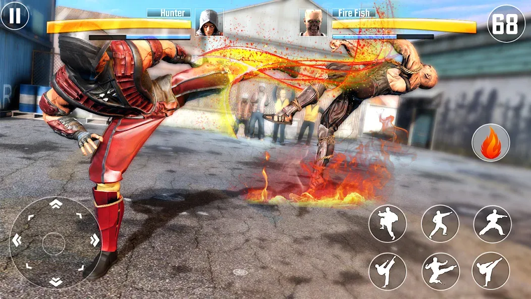 Kung Fu Fighting Karate Games (Кунгфу файтинг карате игры) МОД/Взлом [Меню, Бесконечные монеты и Открытые уровни] Screenshot 1