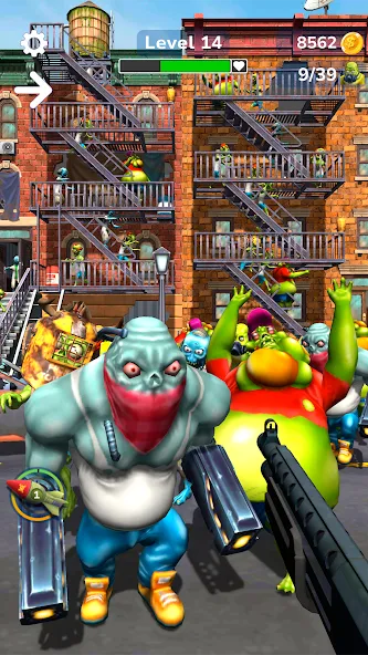 Tower Gunner: Zombie Shooter (Тауэр Ганнер) МОД/Взлом [Все открыто, Дополнительные деньги и Меню MOD] Screenshot 1