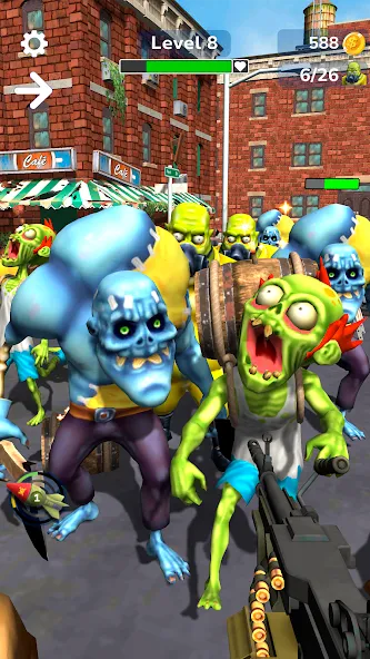 Tower Gunner: Zombie Shooter (Тауэр Ганнер) МОД/Взлом [Все открыто, Дополнительные деньги и Меню MOD] Screenshot 3