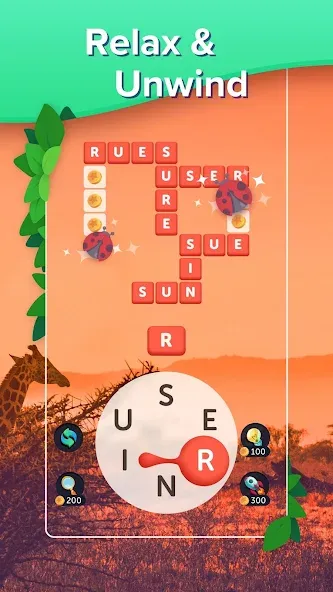 Puzzlescapes Word Search Games (Паззлскейпс Ворд Срч Геймс) МОД/Взлом [Бесконечные деньги, Монеты и Мега MOD] Screenshot 2