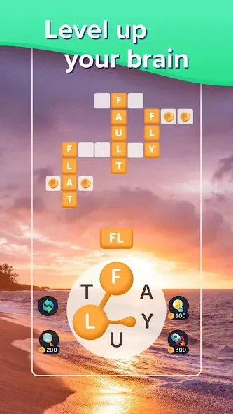 Puzzlescapes Word Search Games (Паззлскейпс Ворд Срч Геймс) МОД/Взлом [Бесконечные деньги, Монеты и Мега MOD] Screenshot 3