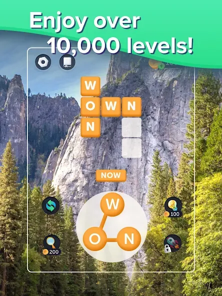 Puzzlescapes Word Search Games (Паззлскейпс Ворд Срч Геймс) МОД/Взлом [Бесконечные деньги, Монеты и Мега MOD] Screenshot 5