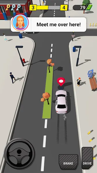 Pick Me Up 3D: Taxi Game (Пик Ми Ап 3Д) МОД/Взлом [Много денег, Монет и Все открыто] Screenshot 2