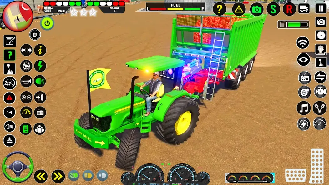 Tractor Farming Games 2023 МОД/Взлом [Много монет, Открытые уровни и Мега MOD] Screenshot 2