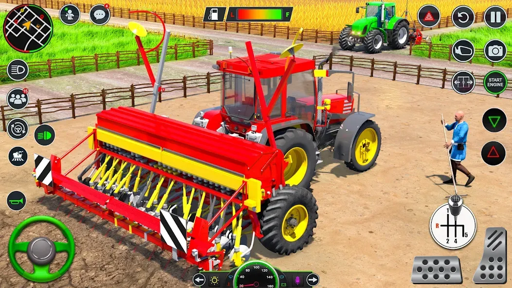 Real Tractor Driving Games (Риал Трактор Драйвинг Геймс) МОД/Взлом [Деньги, Монеты и Меню MOD] Screenshot 2
