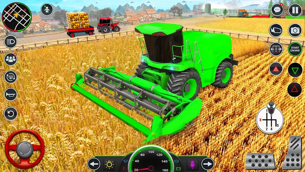 Real Tractor Driving Games (Риал Трактор Драйвинг Геймс) МОД/Взлом [Деньги, Монеты и Меню MOD] Screenshot 3