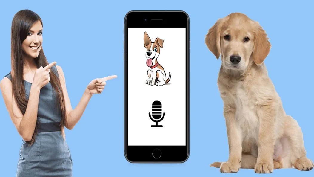 Dog Translator: Bark to Human МОД/Взлом [Деньги, Монеты и Меню MOD] Screenshot 1