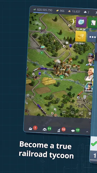 Rail Nation - Railroad Tycoon (Рэйл Нэйшн) МОД/Взлом [Много монет, Открытые уровни и Мега MOD] Screenshot 1
