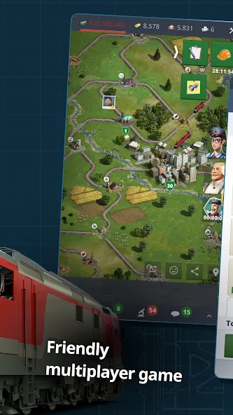 Rail Nation - Railroad Tycoon (Рэйл Нэйшн) МОД/Взлом [Много монет, Открытые уровни и Мега MOD] Screenshot 3