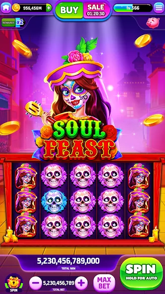Spin To Rich - Vegas Slots (Спин Ту Рич) МОД/Взлом [Много монет, Открытые уровни и Мега MOD] Screenshot 2