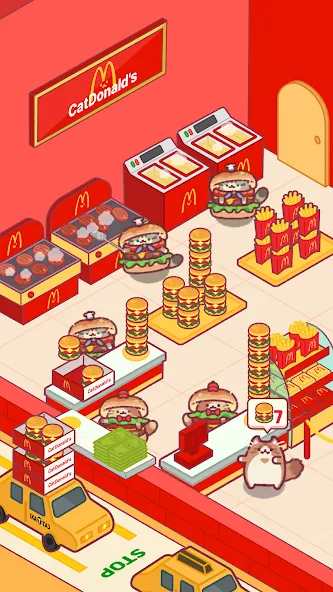 Cat Snack Bar: Cute Food Games (Кэт Снэк Бар) МОД/Взлом [Бесконечные деньги, Монеты и Мега MOD] Screenshot 4